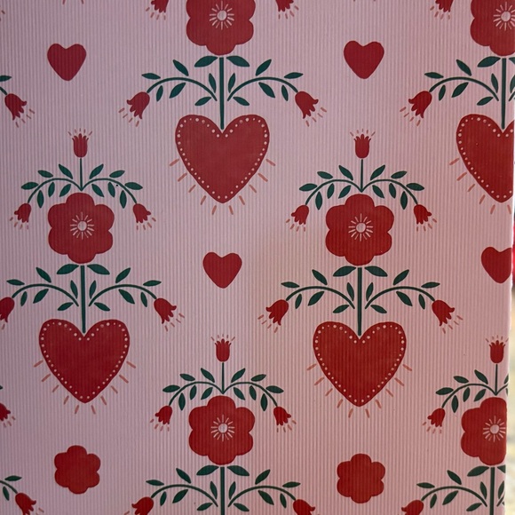 ANTHROPOLOGIE X FRINGE NEW lovely heart pattern paper journal -60pg - Picture 4 of 6